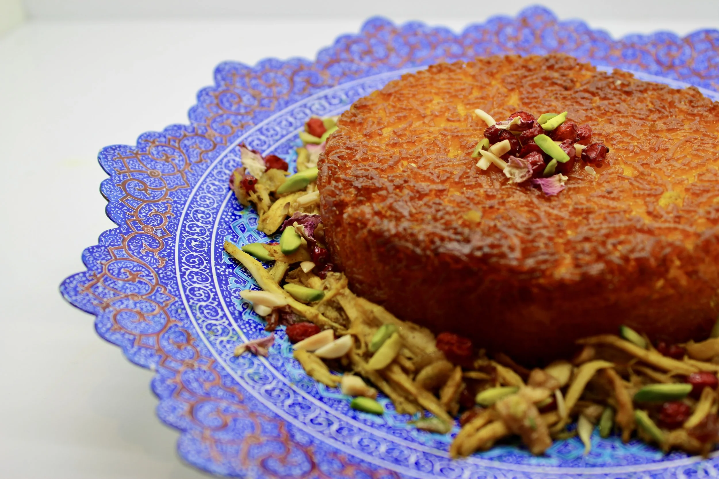Crispy Saffron Rice Cake